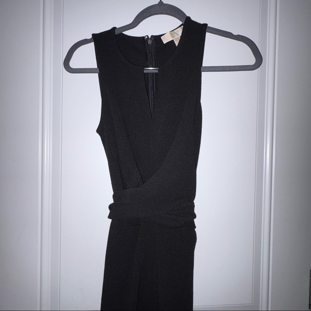Wrap Front Dress with Silver Detail Keyhole